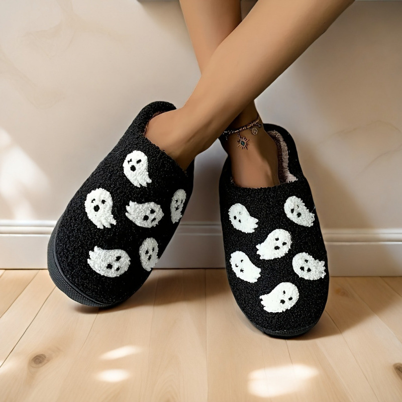 Női papucs Cartoon mintával, Casual stílus, TPU felső rész, TPU talp, platform talp