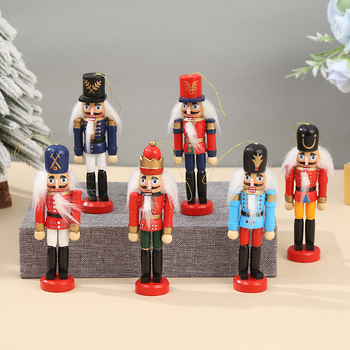 Drveni Nutcracker vojnik figurica, završni sprej premaz, marka Harfan Qi, kategorija: Likovi, Božić