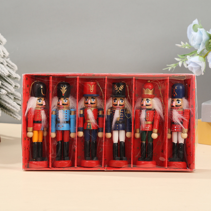 Drveni Nutcracker vojnik figurica, završni sprej premaz, marka Harfan Qi, kategorija: Likovi, Božić