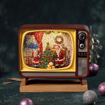 Ρετρό μουσικό κουτί τηλεόρασης — Victoria; Υλικό: Πλαστικό; Χειροβαμμένο και γλυπτό; Διαδικασία: Έγχυση Μορφοποίησης; Εκτυπωμένο Λογότυπο; Διαθέσιμη Ιδιωτική Ετικέτα