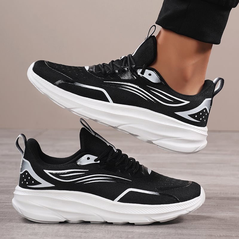 Unisex kvėpuojantys tinklinio viršaus bėgimo bateliai, neslidūs, atsparūs dilimui, EVA padas