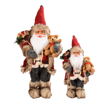 Božićni plišani medo – dekorativna igračka za prozor, 758; materijal: pliš; Božić; IP autorizacija: ne