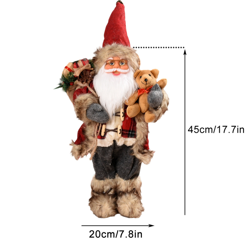 Božićni plišani medo – dekorativna igračka za prozor, 758; materijal: pliš; Božić; IP autorizacija: ne