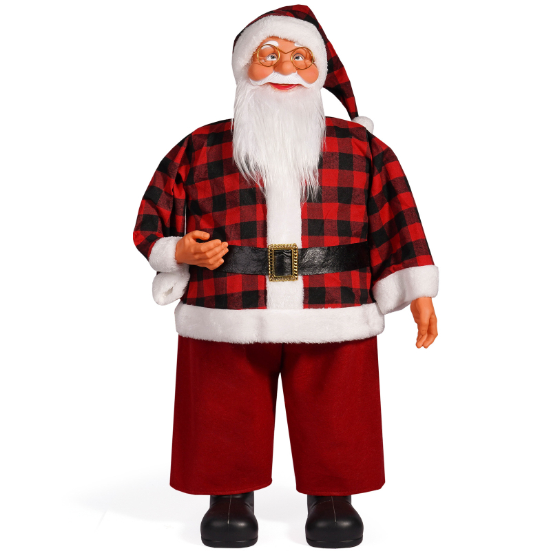 Mikulášova vianočná figúrka – kreatívny realistický textilný ozdoba, značka Xingwang Craft Factory, balenie: PP vrecúško, nie je dovoz