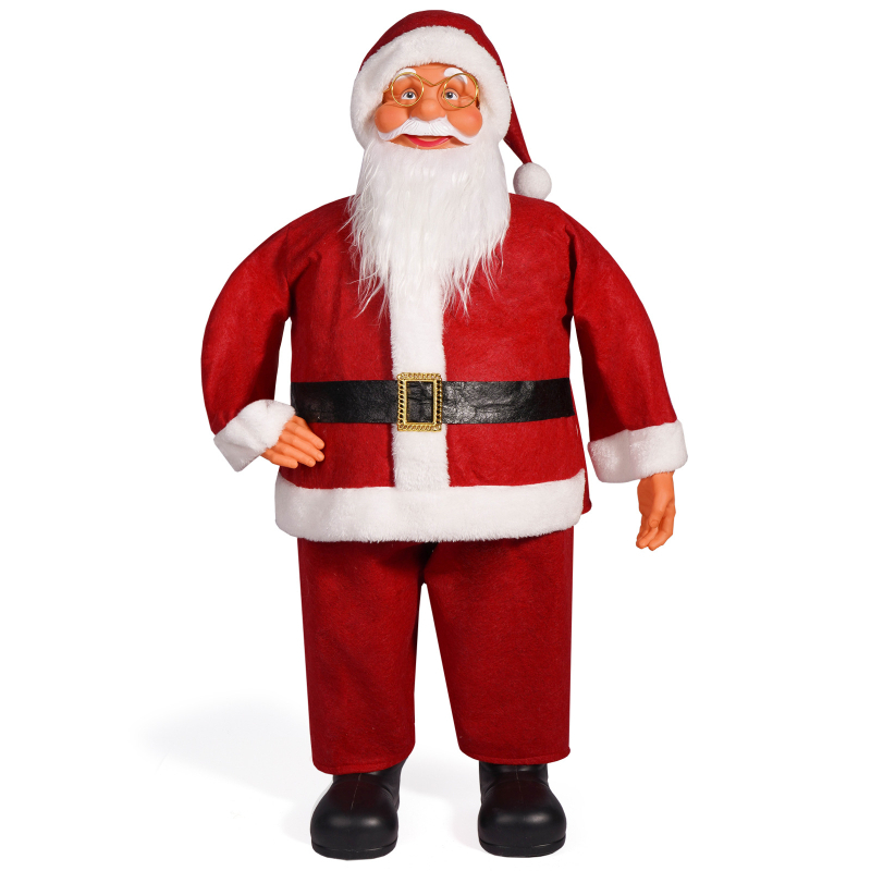 Mikulášova vianočná figúrka – kreatívny realistický textilný ozdoba, značka Xingwang Craft Factory, balenie: PP vrecúško, nie je dovoz