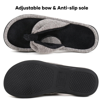 Plyšové vnútorné papuče s podporou klenby a hrubou podrážkou, EVA vrchný diel a EVA podrážka, vstrekovaná podrážka, pre mužov