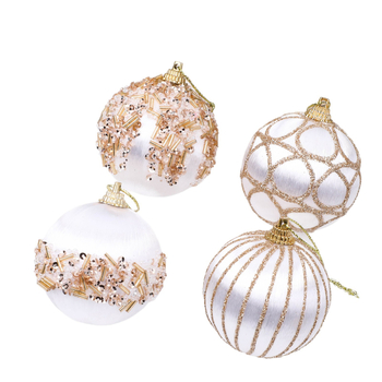 Karácsonyi függő dekorációs gömb — habanyag, Independence márka, modern művészeti stílus, alkalmas karácsonyra