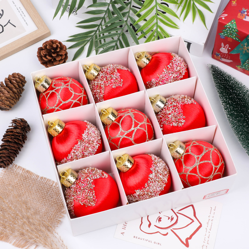 Karácsonyi függő dekorációs gömb — habanyag, Independence márka, modern művészeti stílus, alkalmas karácsonyra