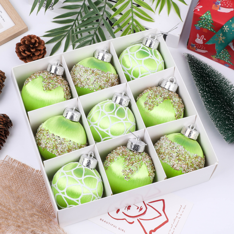 Karácsonyi függő dekorációs gömb — habanyag, Independence márka, modern művészeti stílus, alkalmas karácsonyra