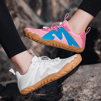 Pantofi de drumeție unisex pentru exterior cu bandă elastică, partea superioară din țesătură respirabilă + piele sintetică, talpă din cauciuc, design low-top, respirabili, anti-derapare și durabili