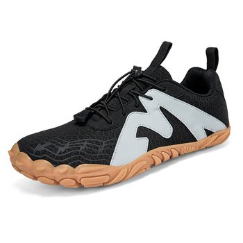 Pantofi de drumeție unisex pentru exterior cu bandă elastică, partea superioară din țesătură respirabilă + piele sintetică, talpă din cauciuc, design low-top, respirabili, anti-derapare și durabili