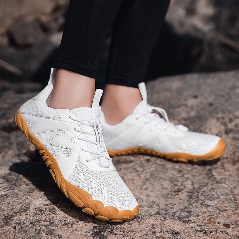 Pantofi de drumeție unisex pentru exterior cu bandă elastică, partea superioară din țesătură respirabilă + piele sintetică, talpă din cauciuc, design low-top, respirabili, anti-derapare și durabili