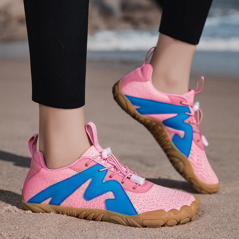 Pantofi de drumeție unisex pentru exterior cu bandă elastică, partea superioară din țesătură respirabilă + piele sintetică, talpă din cauciuc, design low-top, respirabili, anti-derapare și durabili