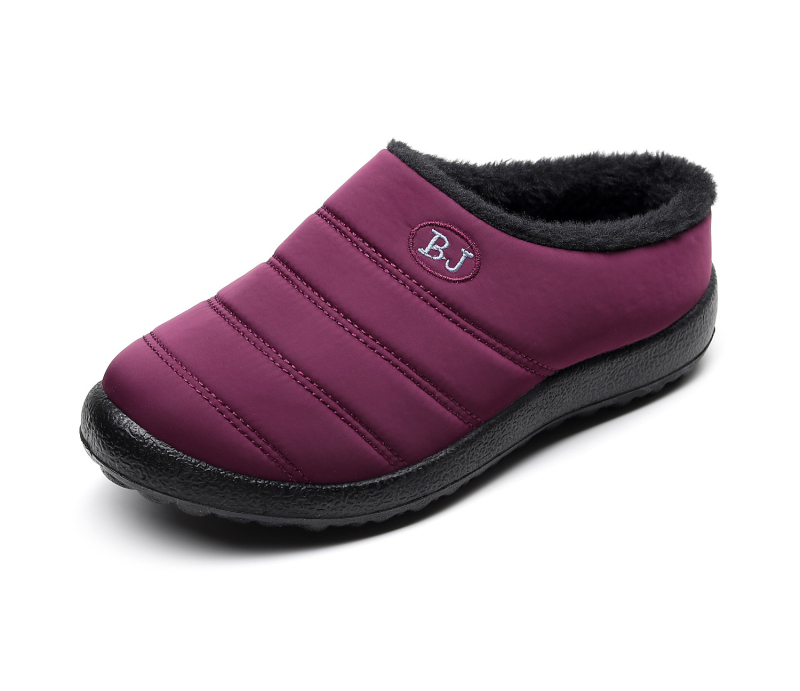 Téli pamut papucs - vízálló, csúszásmentes, meleg, slip-on, belső műszőr béléssel