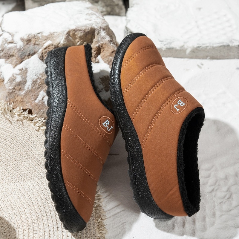 Téli pamut papucs - vízálló, csúszásmentes, meleg, slip-on, belső műszőr béléssel