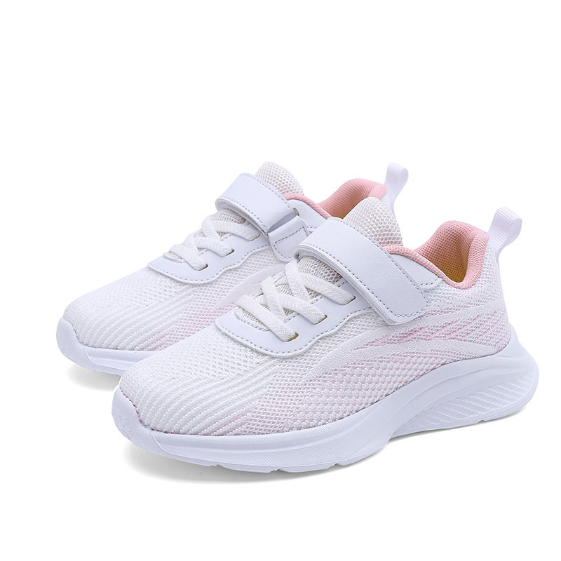 Női Fly-Knit futócipő, alacsony felsőrész, Velcro-zárás, EVA talp, betűs mintázat