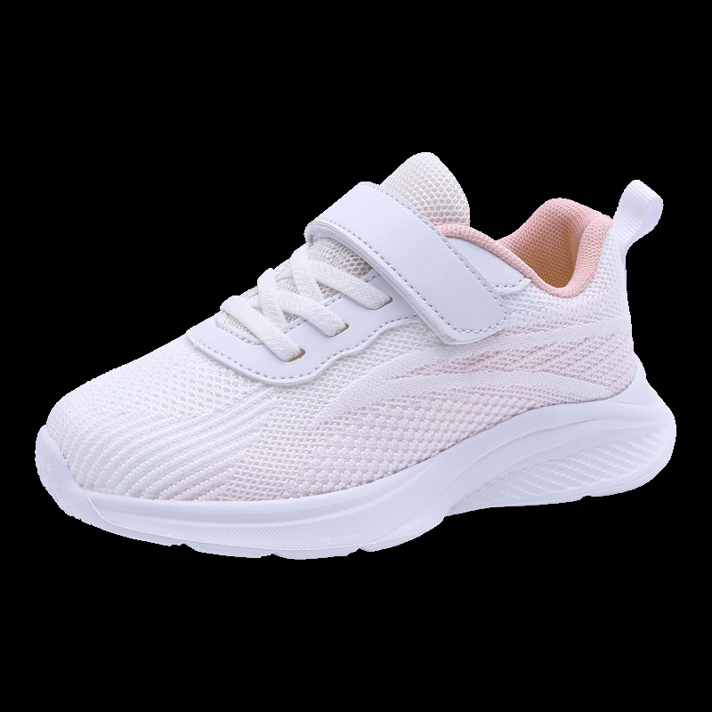 Női Fly-Knit futócipő, alacsony felsőrész, Velcro-zárás, EVA talp, betűs mintázat