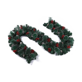 Коледна ратанова украса от PVC и метал, Jin Mian, китайски стил, за Коледни празници