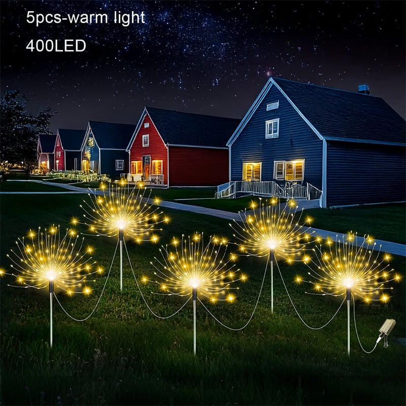 Solárne osvetlenie záhrady na kolíku, tvar rastliny, nerezová oceľ, 5W, IP65, 12–16 hodín svietenia