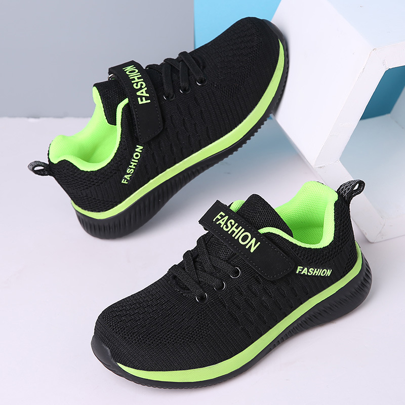 Detské sieťové tenisky na behanie, Flyknit horná časť, gumová podrážka, unisex, 1–3 rokov