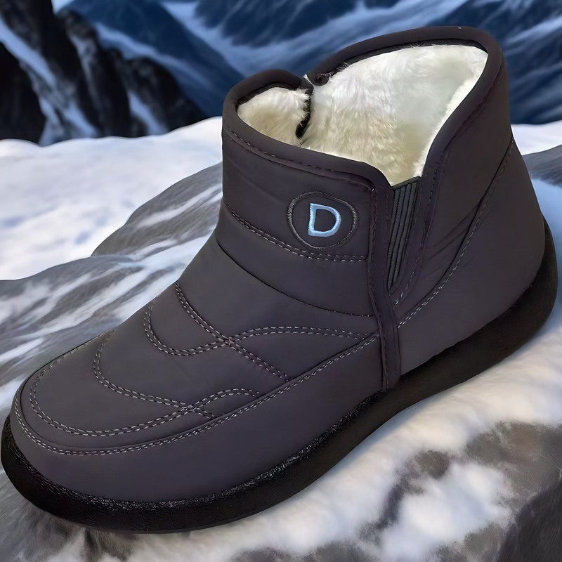 Snehové čižmy strednej výšky, nepremokavé, protišmykové, s teplou umelou kožušinkou, Zima 2025