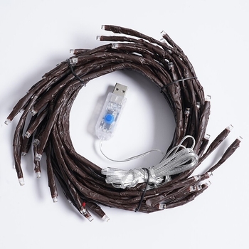 Gencheng GC0524001 LED stromové svetlá do spálne — USB napájanie, vstup 220V, ovládanie tlačidlom a diaľkovým ovládačom, IP44, Abstraktný štýl