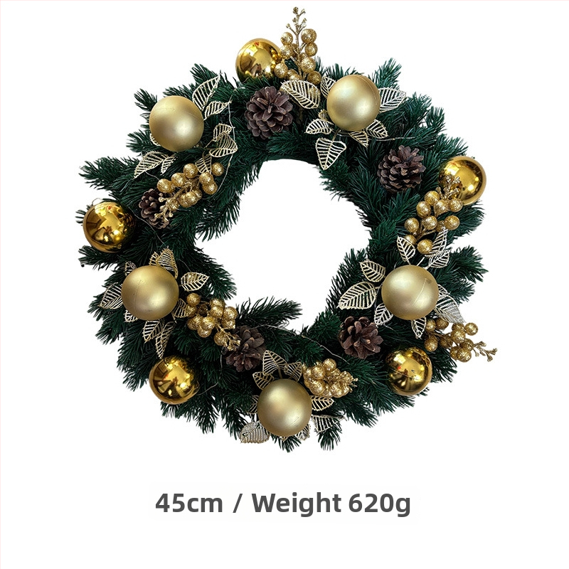 Kalėdų vainikas - rankų darbo, plastikas, šiuolaikinis minimalistinis stilius, skirtas vitrinai ir durų kabinimui