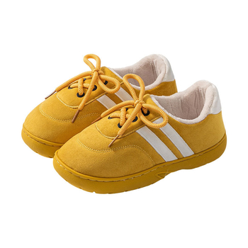 Női pamutcipő vastag talppal, bélelt fleece-szel, belső és külső használatra, felső része mikroszálas, talp TPR, slip-on