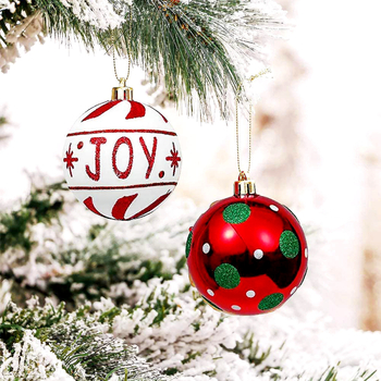 Changjin oslikana plastična božićna kugla – viseća dekoracija, stil korejski/etnički/japanski