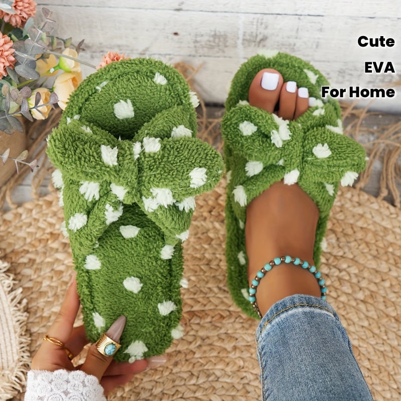 Ženske plišane papuče, gornji dio od tkanine, EVA đon, platforma, zima 2022