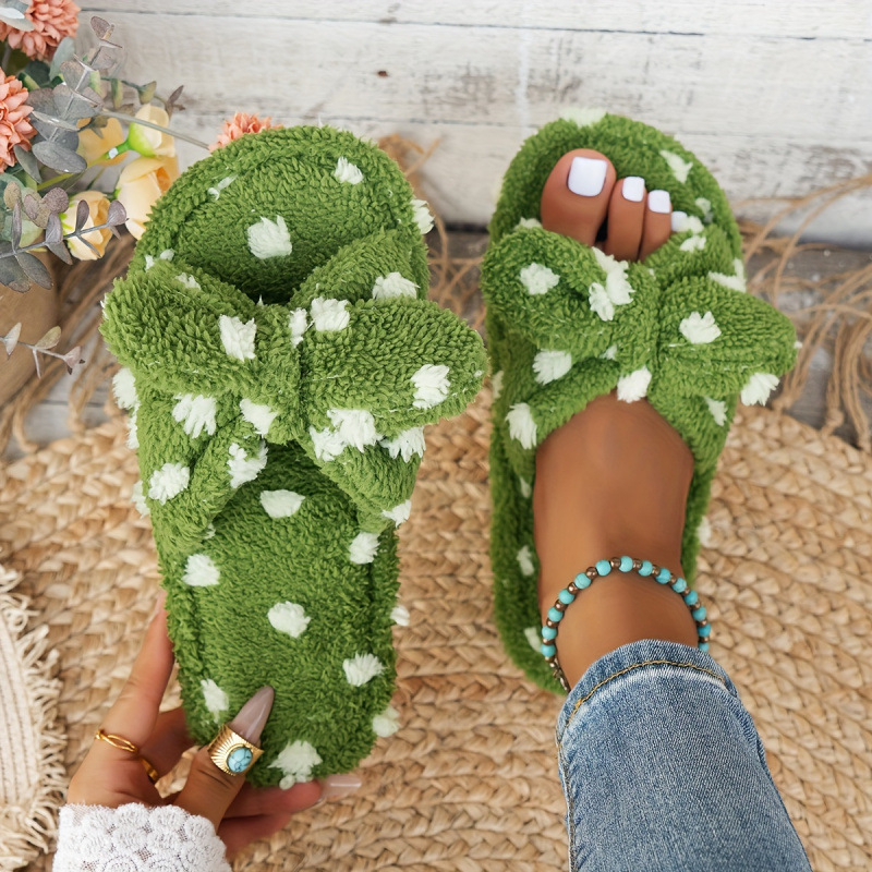 Ženske plišane papuče, gornji dio od tkanine, EVA đon, platforma, zima 2022