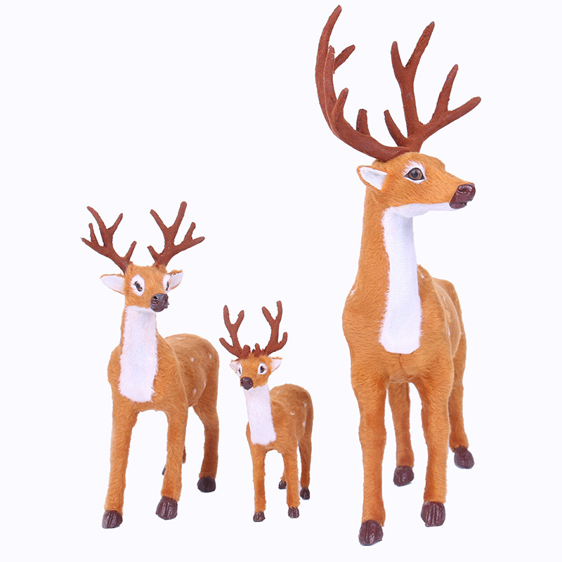 Božićni ukras – mini slatki sika jelen za vitrinu, Materijal: Drugo; IP: Ne; Primjenjivo za Božić