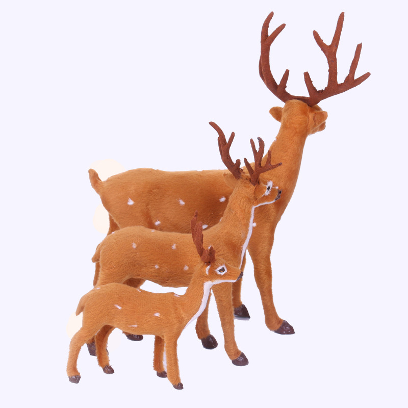 Božićni ukras – mini slatki sika jelen za vitrinu, Materijal: Drugo; IP: Ne; Primjenjivo za Božić