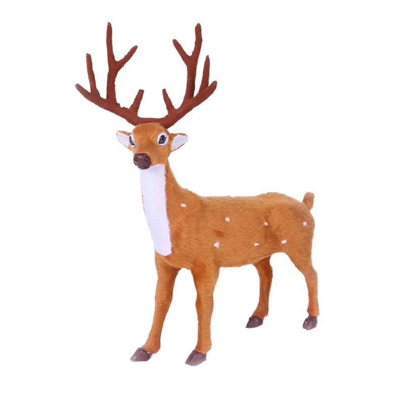 Božićni ukras – mini slatki sika jelen za vitrinu, Materijal: Drugo; IP: Ne; Primjenjivo za Božić