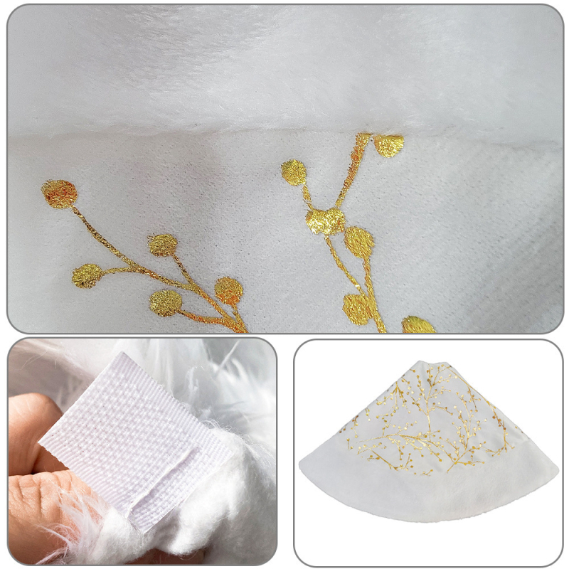 Lan Teng plyšové ozdoby na vianočný stromček, čiastočne ručné / čiastočne mechanické spracovanie, bez IP licencie