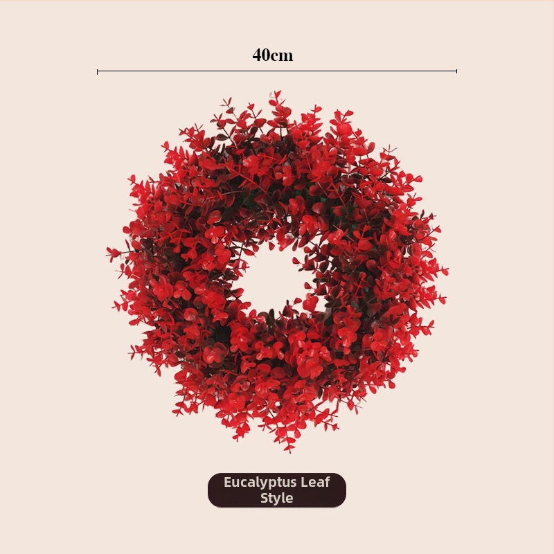 Vianočný veniec, plastový materiál, moderný minimalistický štýl, ručná výroba, značka Other