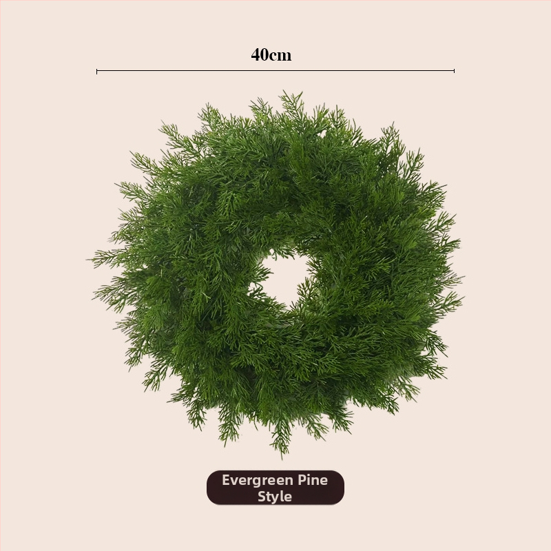 Vianočný veniec, plastový materiál, moderný minimalistický štýl, ručná výroba, značka Other