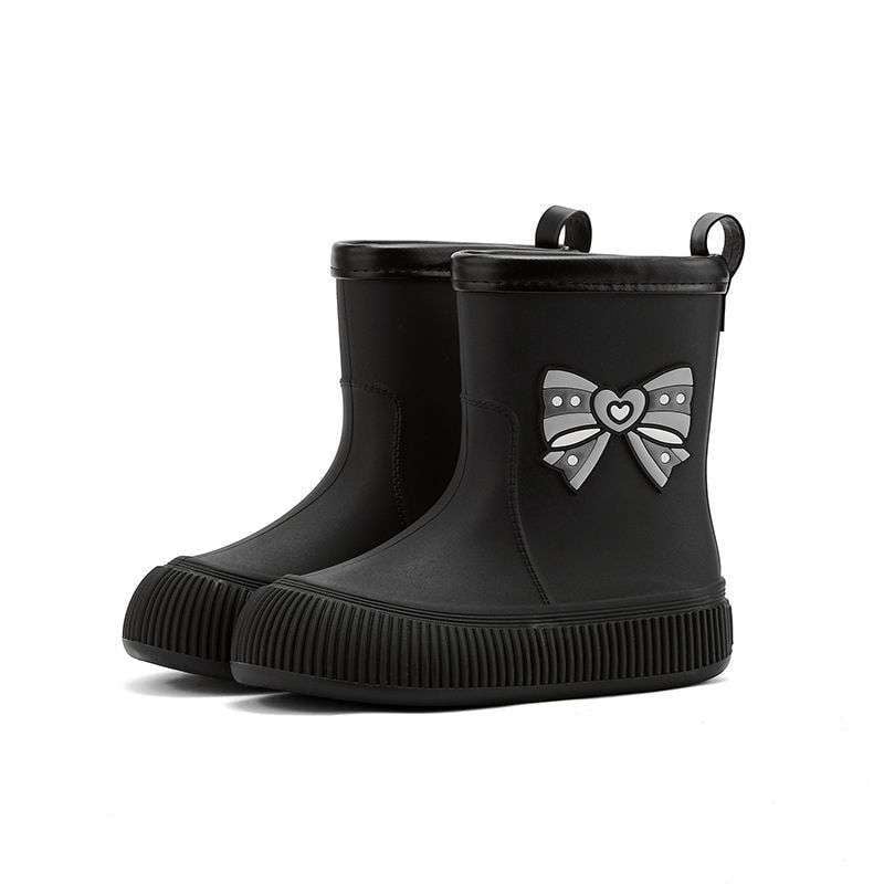 Moterų lietaus batai vidutinio ilgio, viršutinė dalis iš PVC, neslystantys ir atsparūs vandeniui, lengvi su minkšta pada