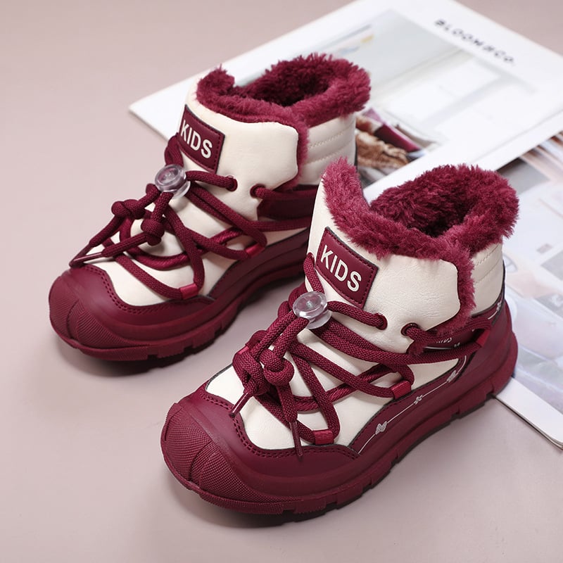 Dječje zimske čizme za snijeg s debelim fleece unutarnjom podstavom, unisex