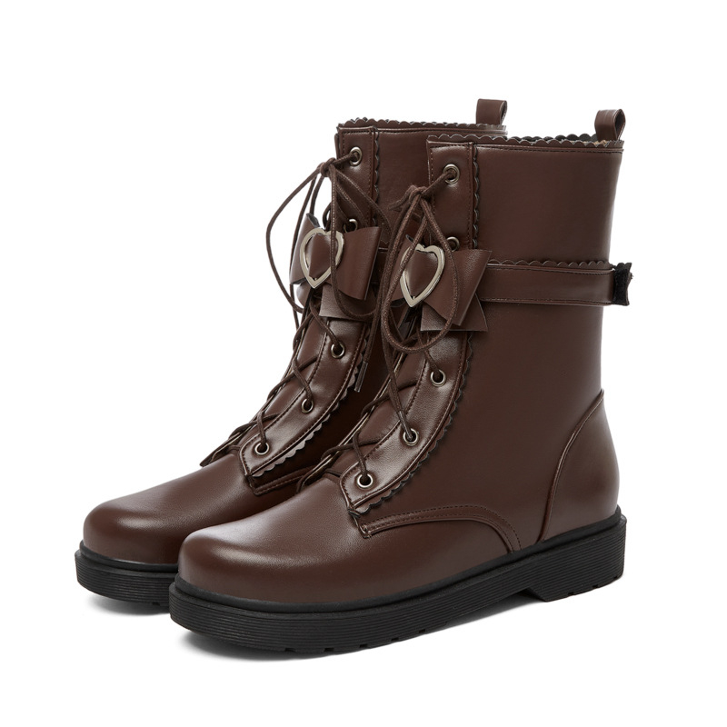 Női lovagcsizma – PU felsőrész, gumírozott talp, kerek orr, alacsony sarkú 1–3 cm, meleg bélés