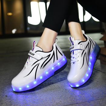 Ruochiu unisexové Heelys topánky s dvojkoliesovým dizajnom