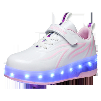 Ruochiu unisexové Heelys topánky s dvojkoliesovým dizajnom