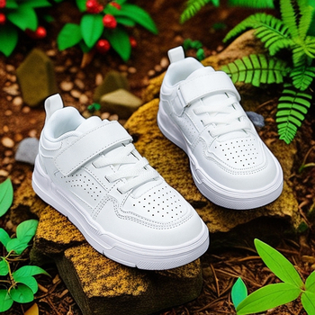 Dječje unisex tenisice s Velcro kopčom, niski gornji dio, gornji dio od sinteticke kože + tekstila, izdržljiva potplata