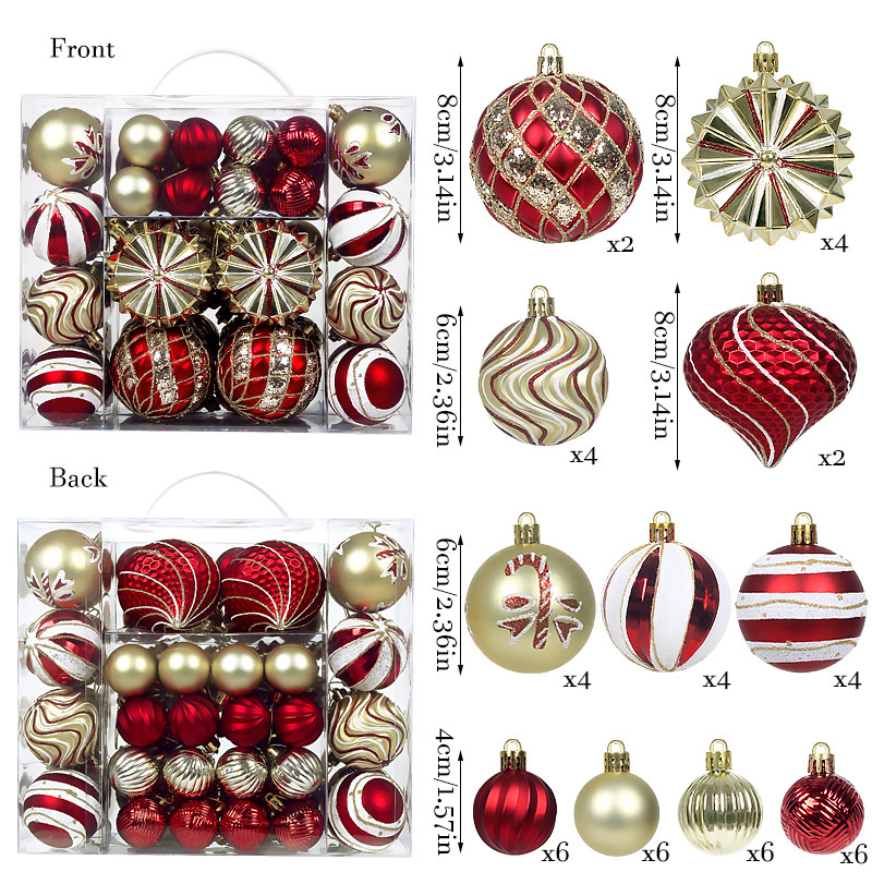 Božićna dekorativna plastična kugla s elektroplatiniranim završnim premazom, suvremeni umjetnički stil, marka Zunhong, polu ručna i polu mehanička proizvodnja