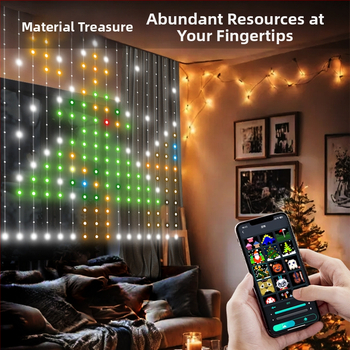 Vnútorné RGB LED závesné svetlá, DIY programovateľné, vianočná dekorácia, E14 zásuvka, stmievateľné, IP44