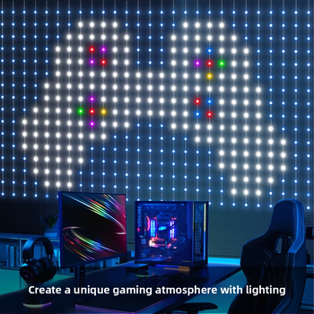 Vnútorné RGB LED závesné svetlá, DIY programovateľné, vianočná dekorácia, E14 zásuvka, stmievateľné, IP44