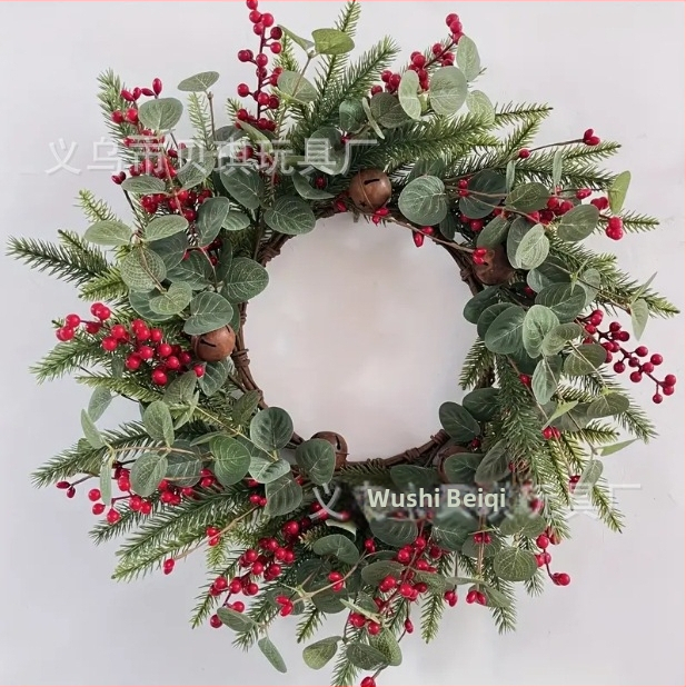 Kalėdinis vainikas – pakabinamas dekoras, plastikas, Beiqi prekės ženklas, skirtas Kalėdų medeliui