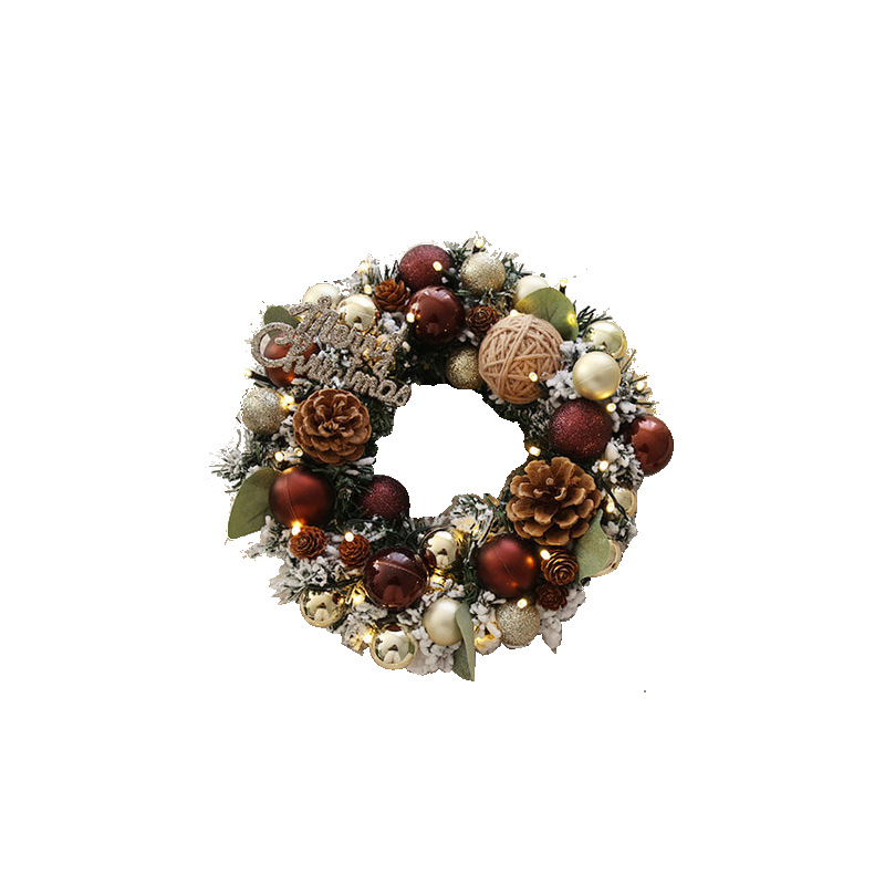 Vianočné girlandy pre domáce dekorácie, plastová ozdoba pre stromček a okno, pripravené na darovanie