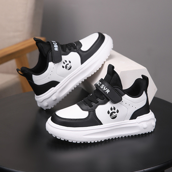 Gyerekek futócipője – bőr felsőrész, Velcro-zárás, vízálló, könnyű, 4–16 éves korosztálynak.