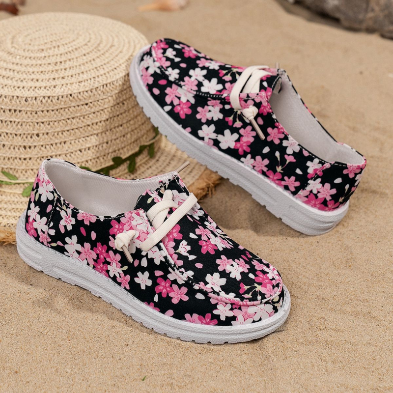 Detské plátenné tenisky bez šnúrok, nízky vrch, horná časť z plátna, gumová podrážka, potlač